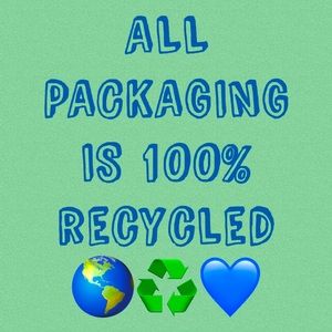 🌎 100% RECYCLED PACKAGING 💙